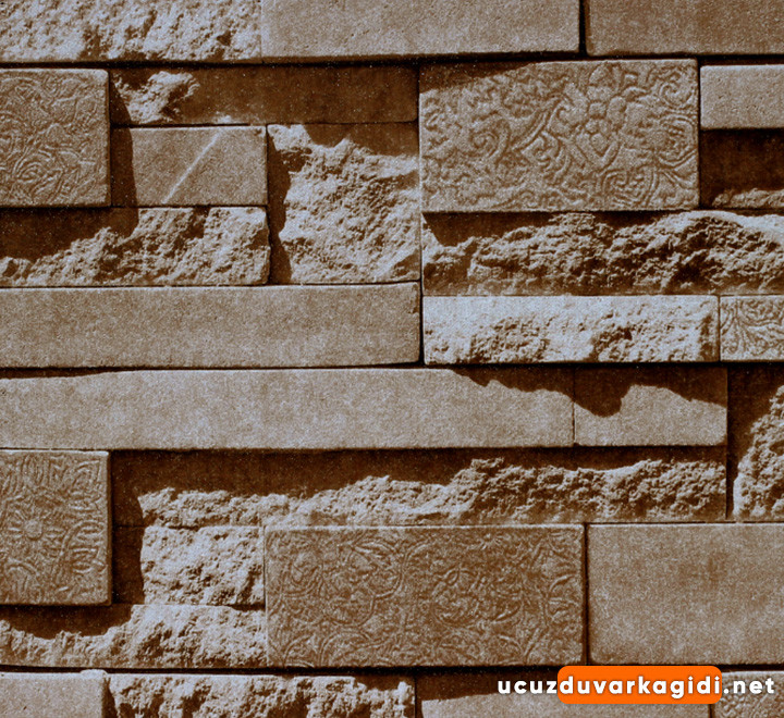 tas desenli duvar kagidi kahve simli 4 taş desenli duvar kağıdı kahve simli